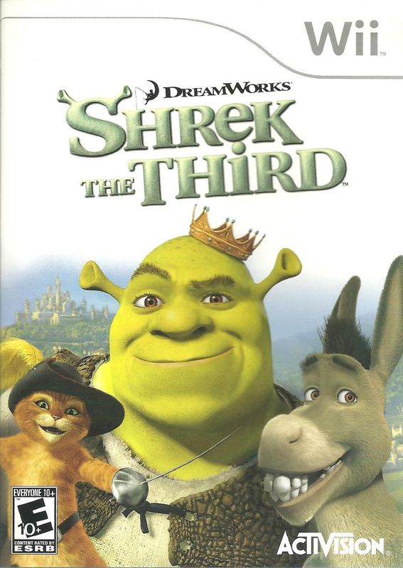 Shrek the Third box art for Wii
